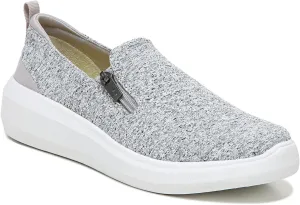 Ryka Womens Ally Slip On Casual and Fashion Sneakers Gray 6.5 Medium (B,M)
