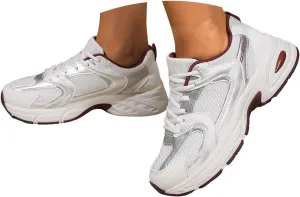 Sandals for Women 2025 Dressy Lace-Up Sneakers Breathable Mesh Non-Slip Casual Summer White Shoes for Woman Walking