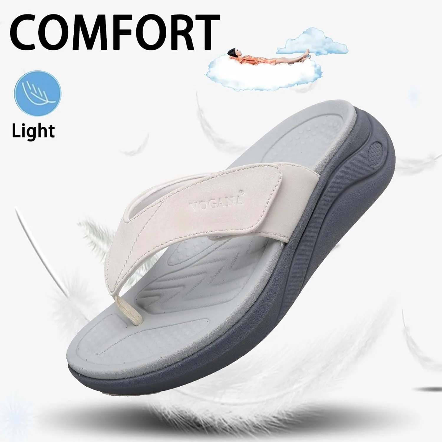Sandals for Women with Adjustable Width Arch Support Orthotic for Swollen Feet | Foot Pain Relief
