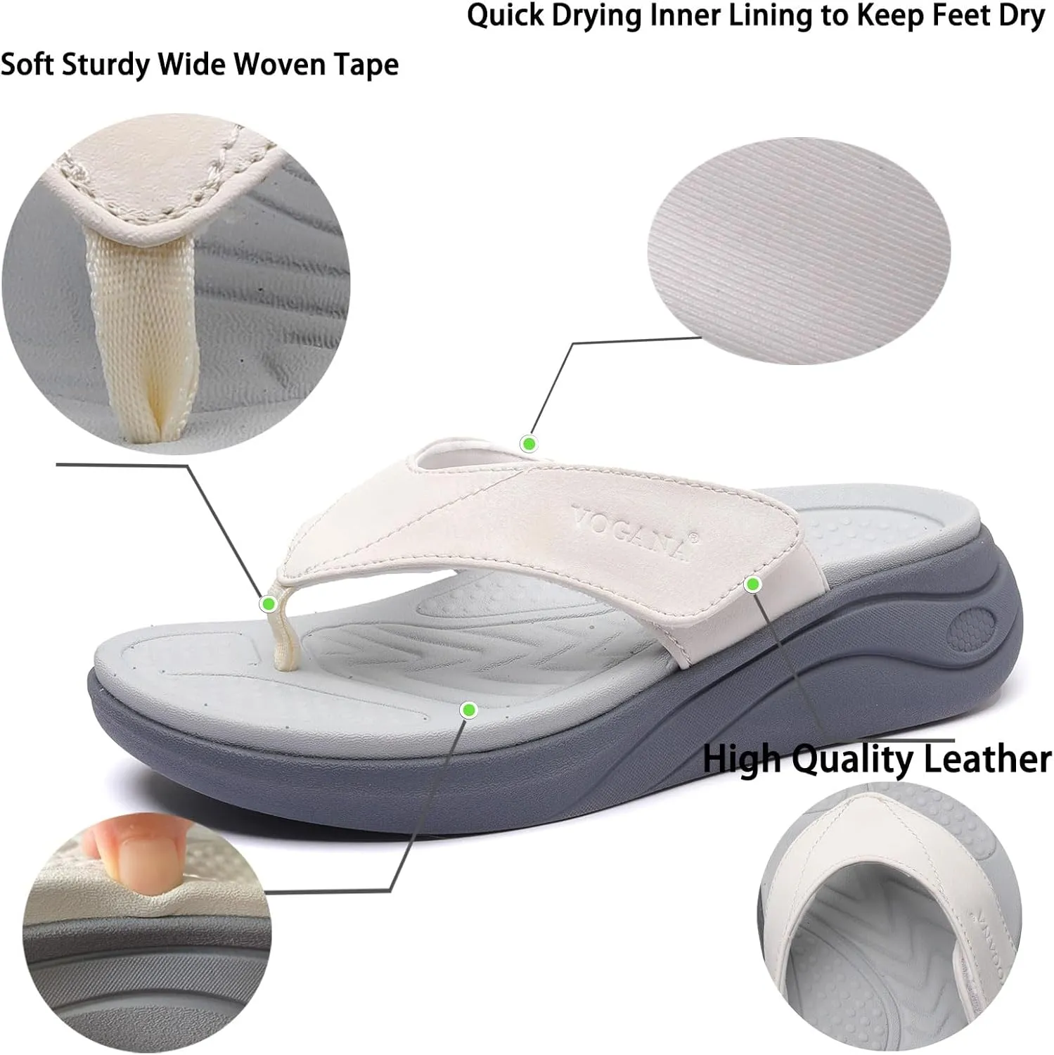 Sandals for Women with Adjustable Width Arch Support Orthotic for Swollen Feet | Foot Pain Relief
