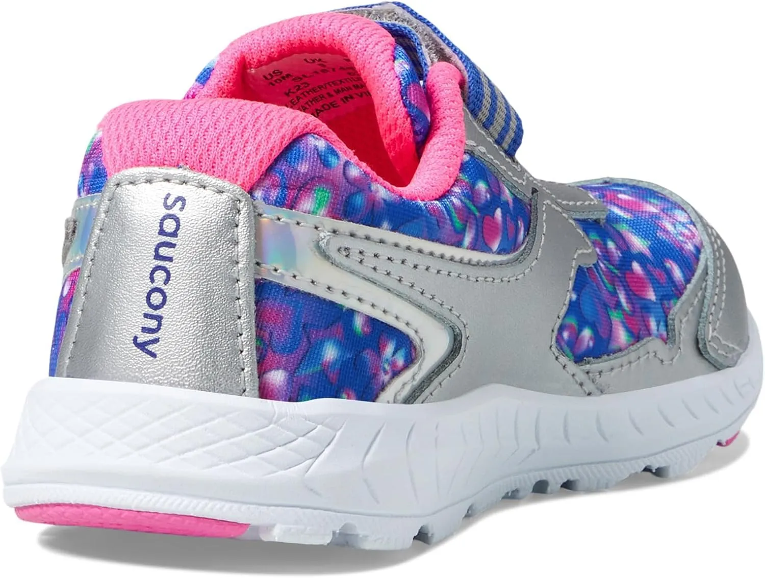 Saucony® Kids Ride 10 Jr Sneakers for Kids – Ideal for Toddlers and Little Kids – Poly Sock Construction – Round Toe