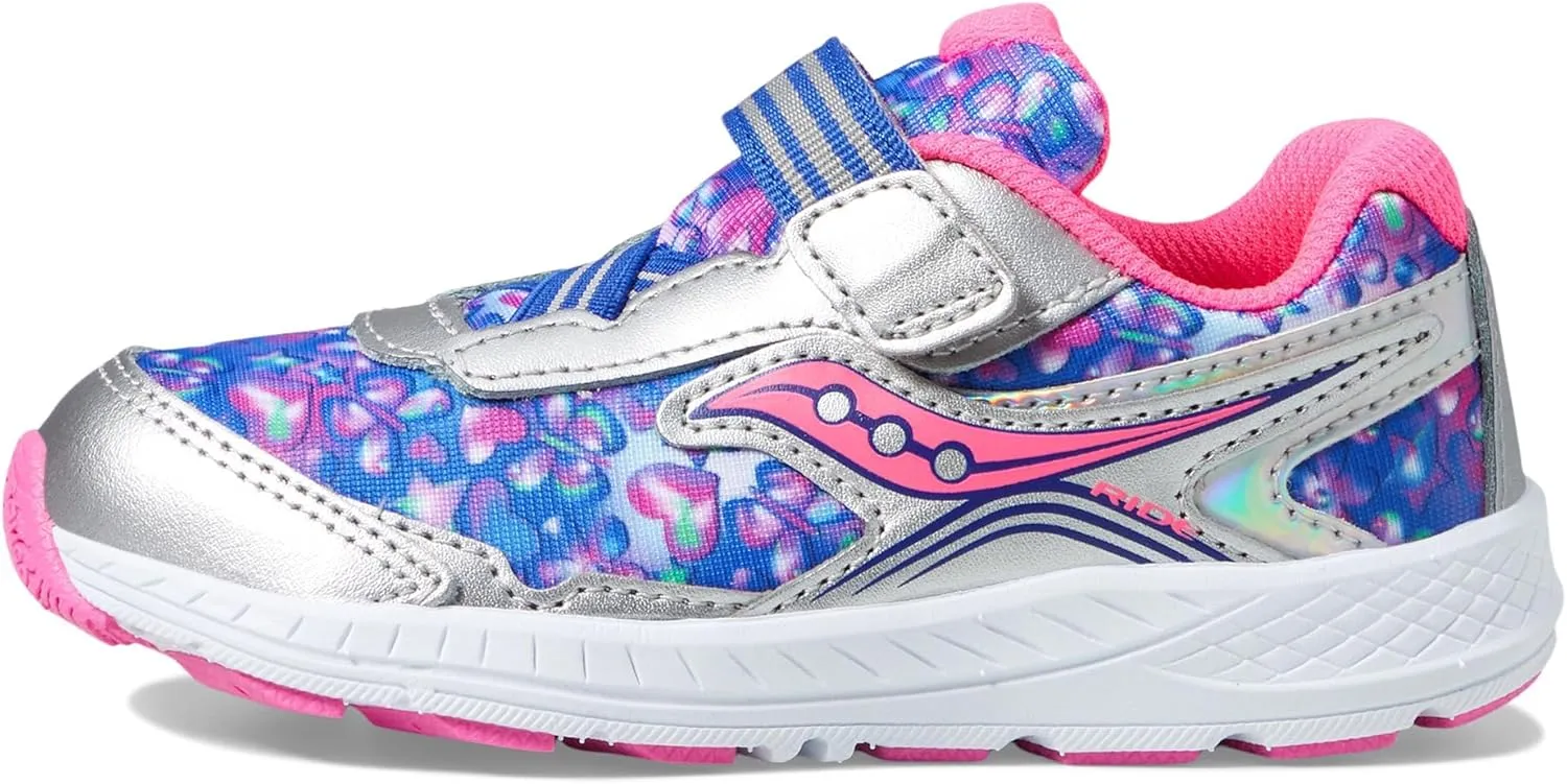 Saucony® Kids Ride 10 Jr Sneakers for Kids – Ideal for Toddlers and Little Kids – Poly Sock Construction – Round Toe