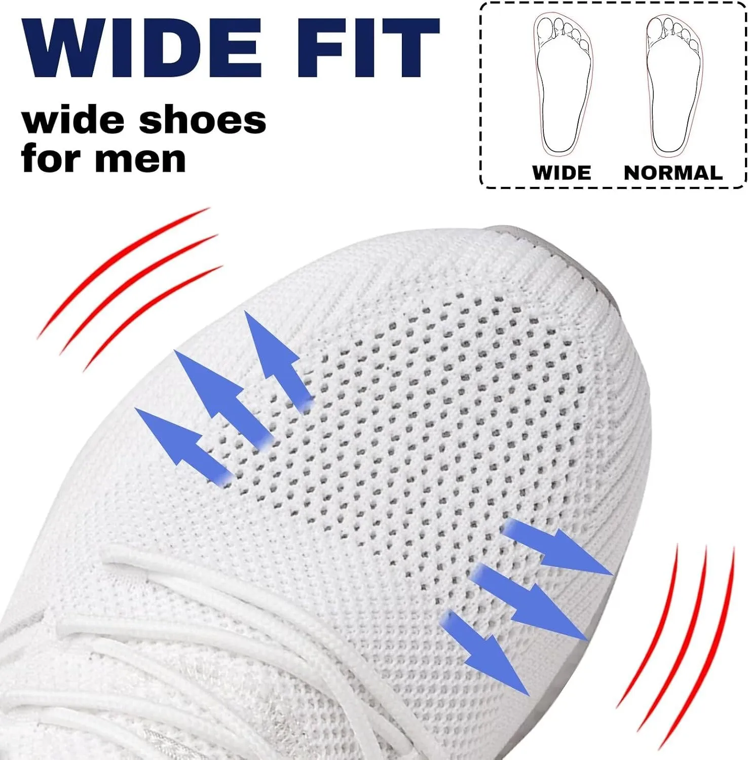 SDolphin Men's Running Shoes Sneakers - Tennis Workout Walking Gym Athletic Rubber Sole Breathable Comfortable Non Slip Fashion Shoes