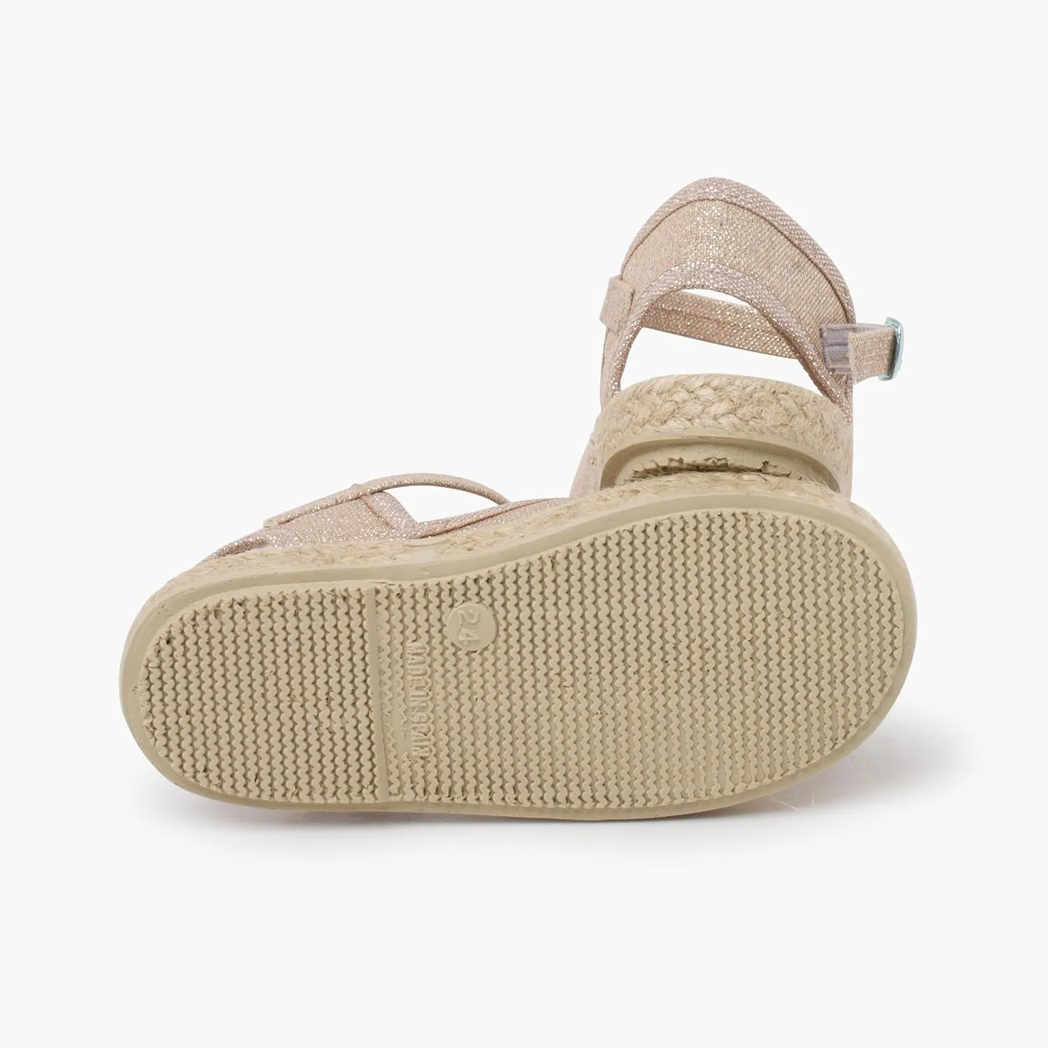 Shiny Espadrilles with Buckle