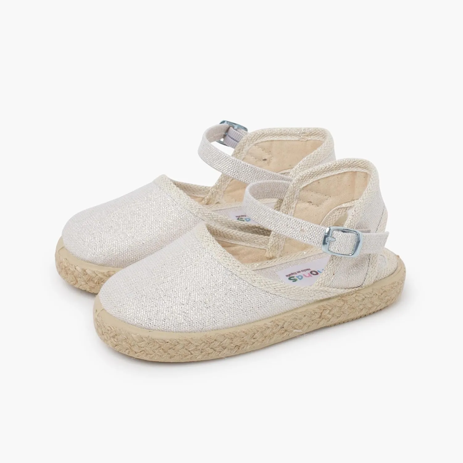 Shiny Espadrilles with Buckle