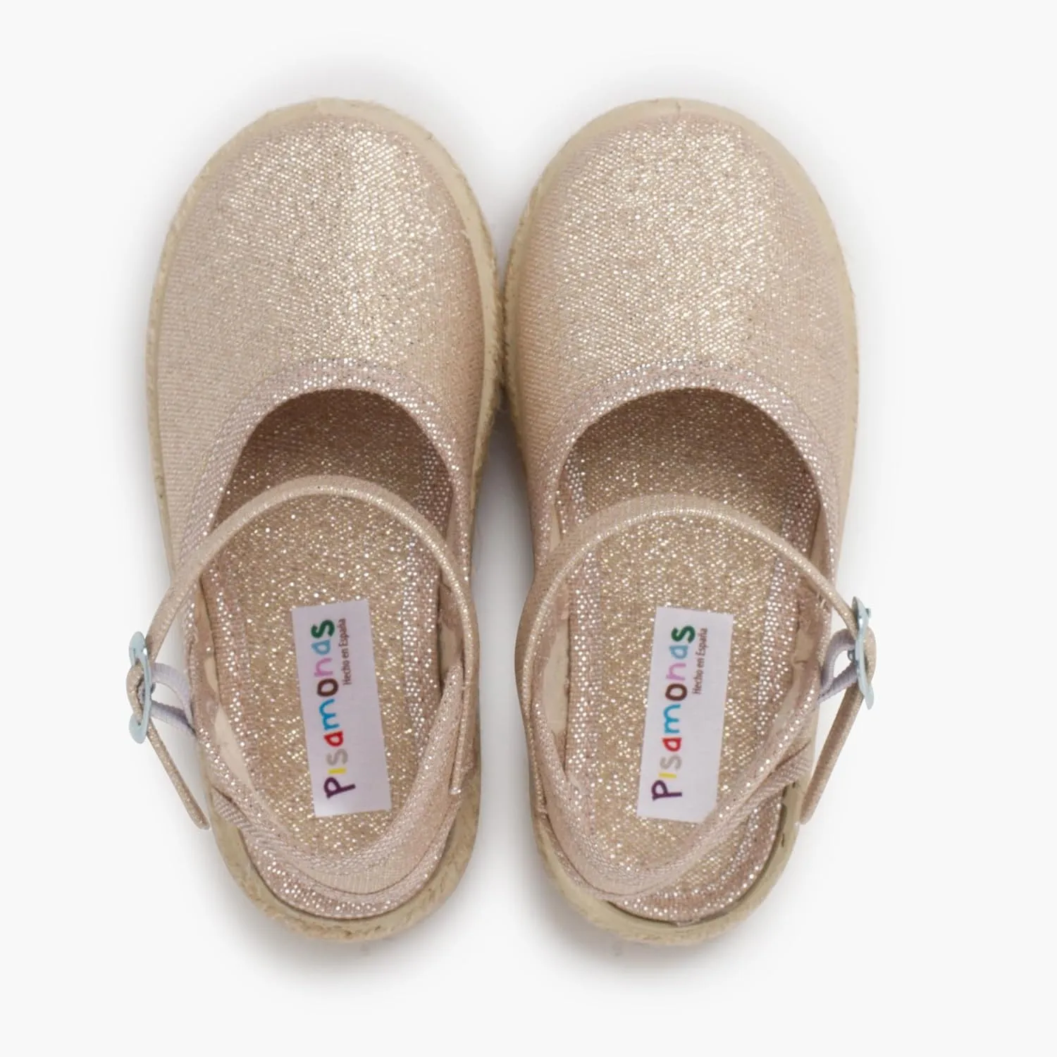 Shiny Espadrilles with Buckle
