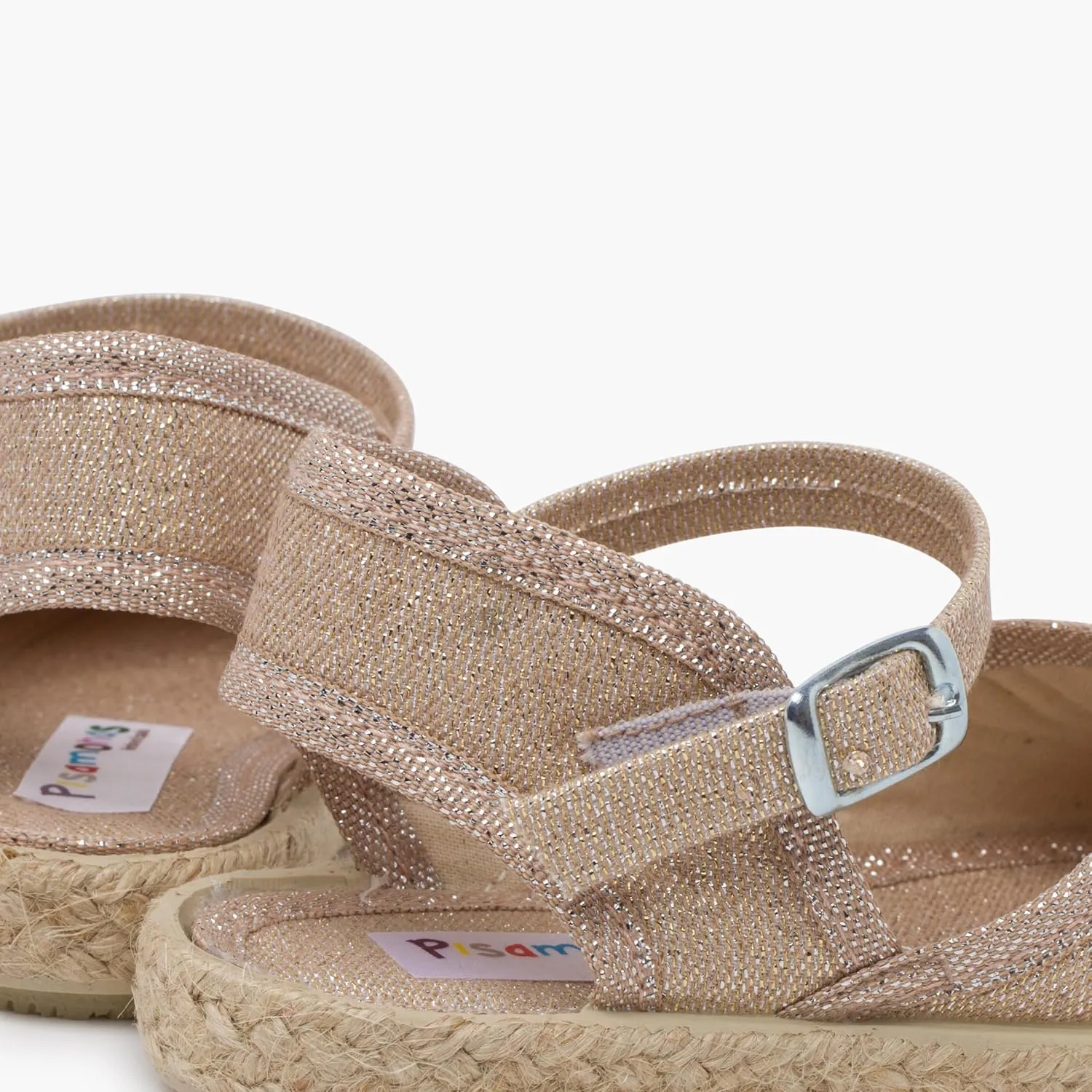 Shiny Espadrilles with Buckle