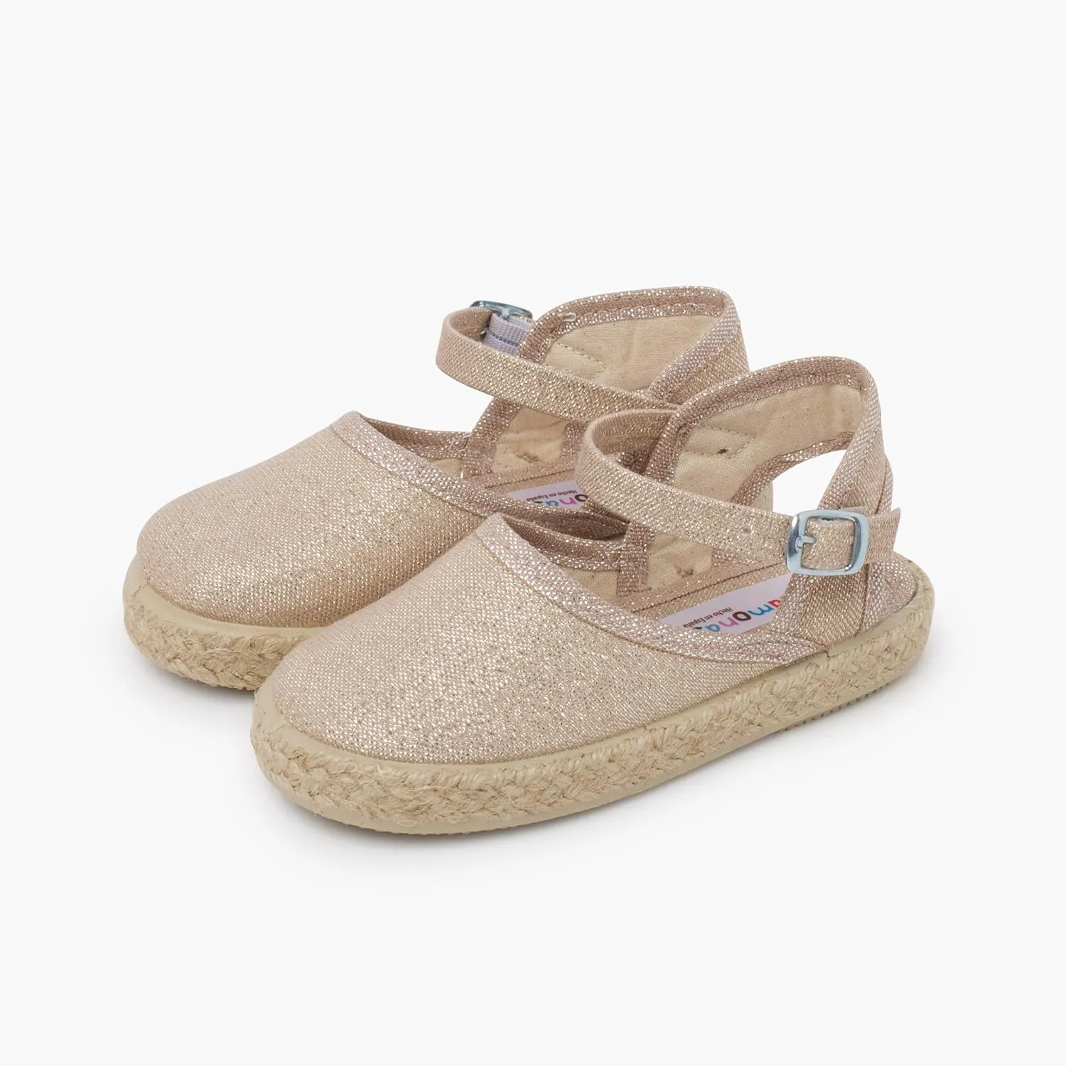 Shiny Espadrilles with Buckle