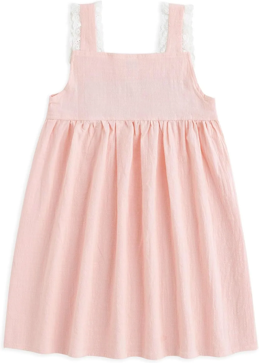 Simplee kids Baby Girl Dress Toddler Casual Dresses Summer Solid Color Floral Girl Clothes