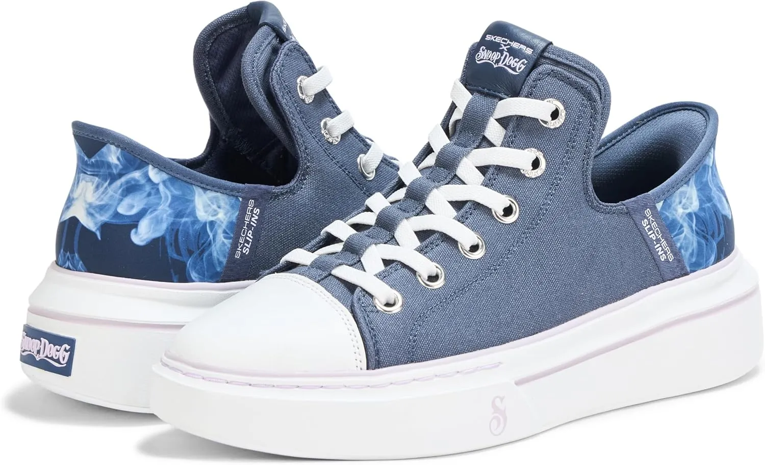 Skechers Women's Dogg: Snoop One-boss Life Canvas Hands Free Slip-ins Sneaker