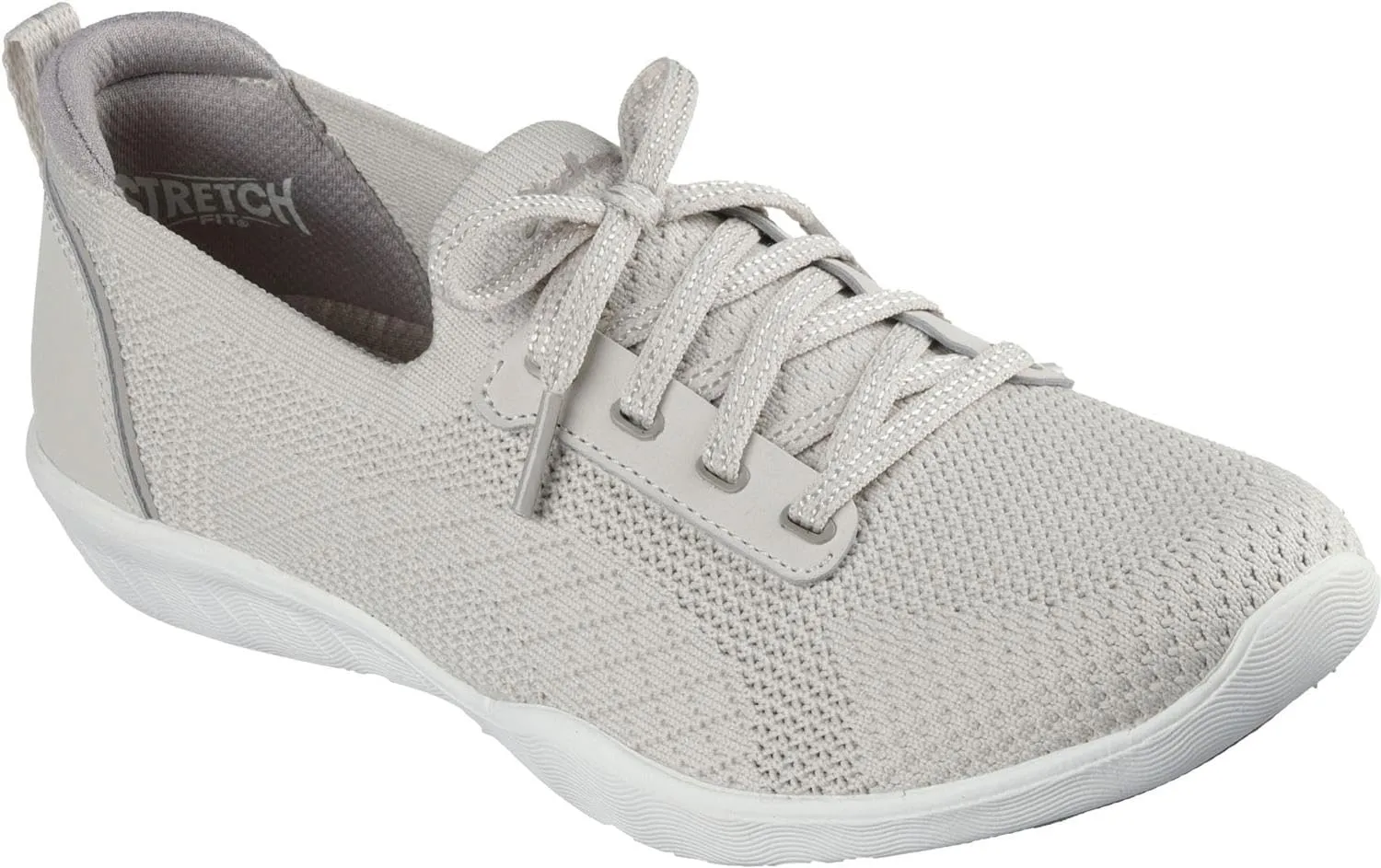 Skechers - Womens Newbury St - Comfystride Sneakers, Color Natural, Size: 8.5 M US