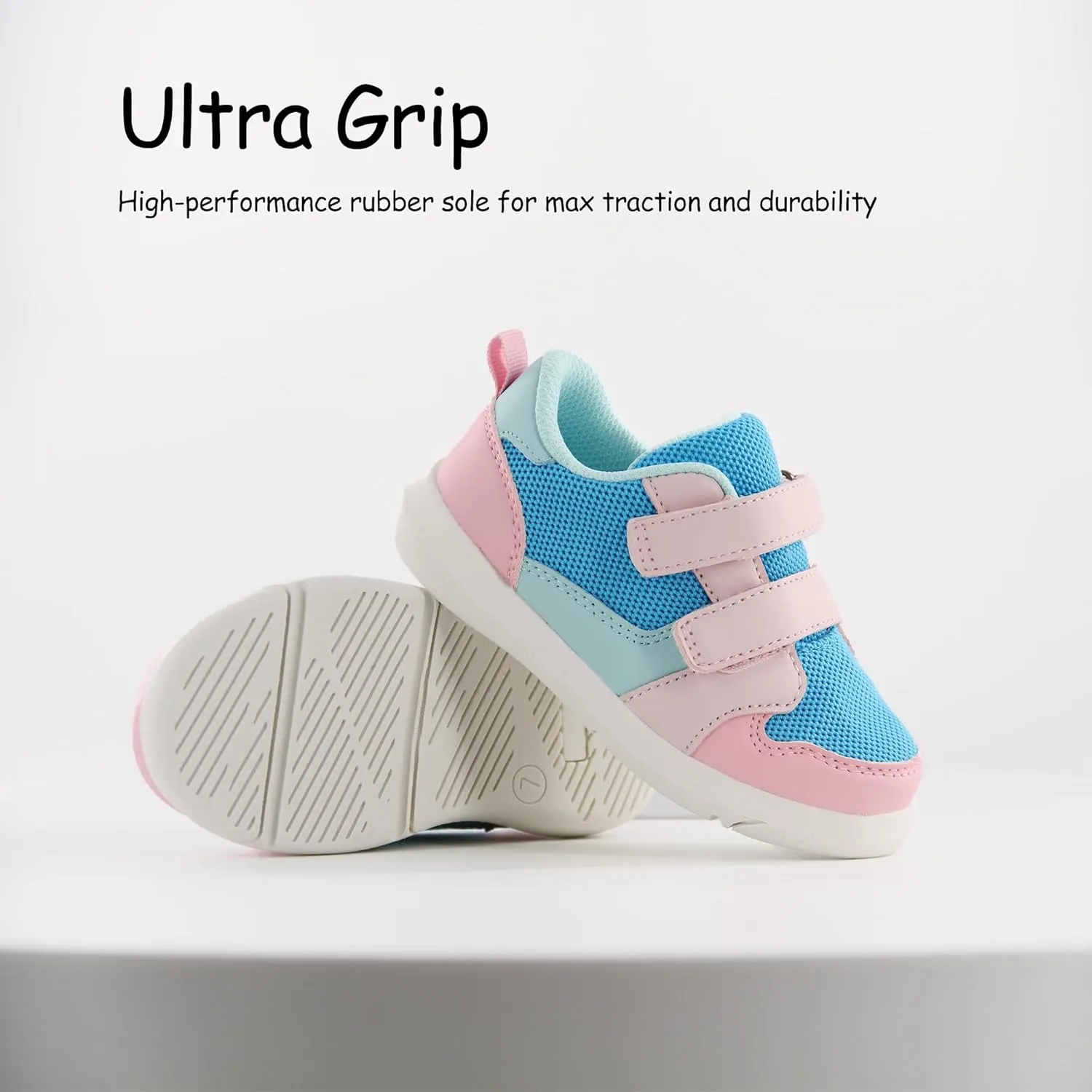 SKYWHEEL Toddler Boys Girls Tennis Shoes Kids Slip On Barefoot Shoes Wide Casual Walking Running Sneakers for Little Kids