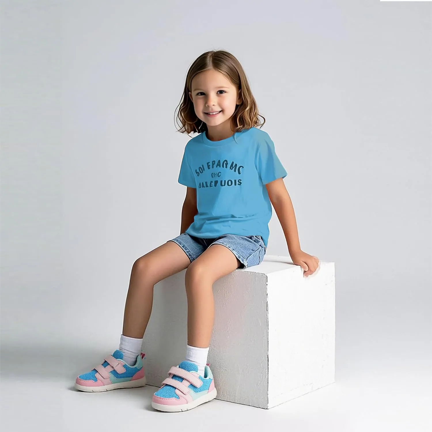 SKYWHEEL Toddler Boys Girls Tennis Shoes Kids Slip On Barefoot Shoes Wide Casual Walking Running Sneakers for Little Kids