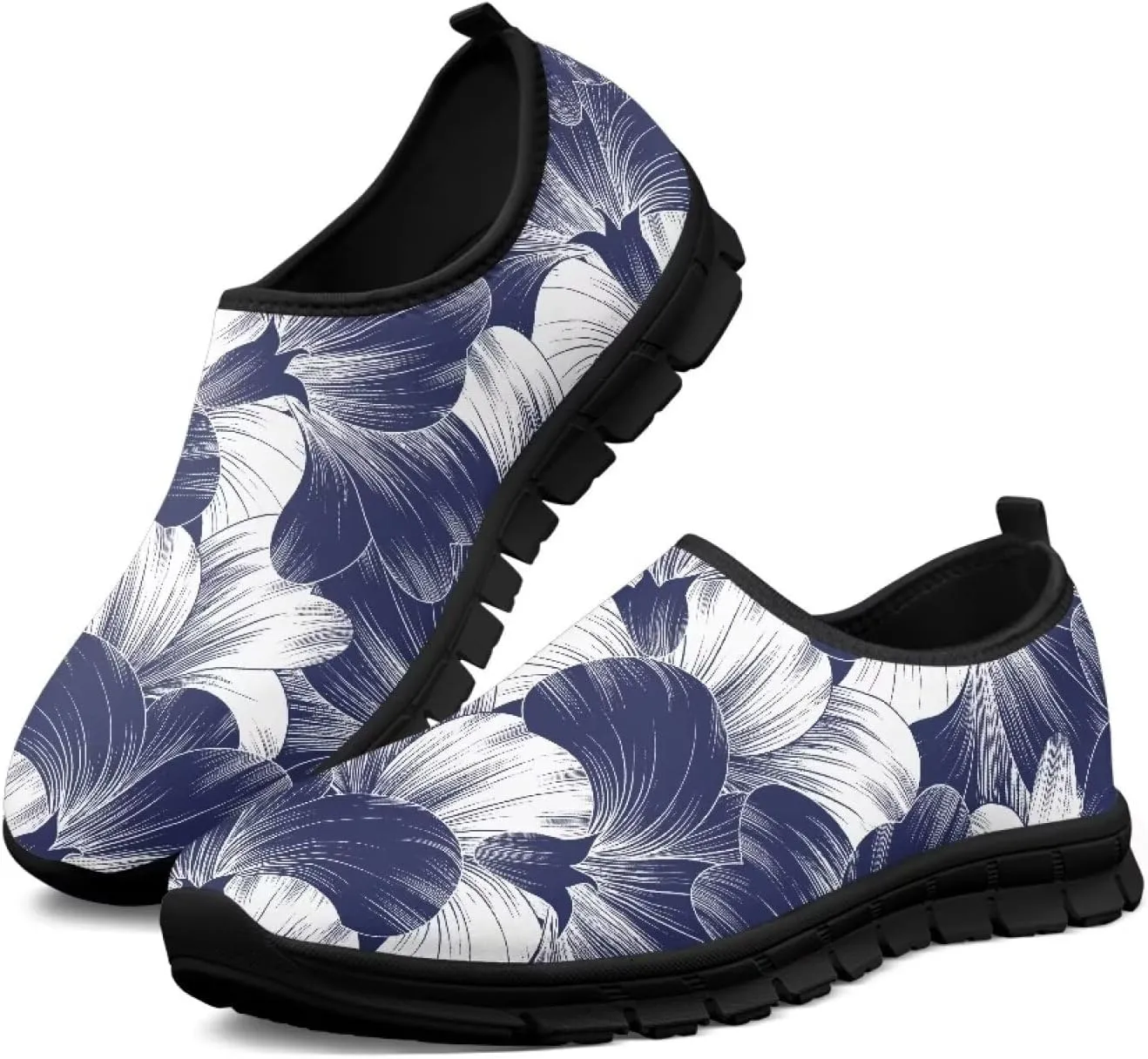 Slip On Tennis Shoes Various Styles Ultimate Comfort Black