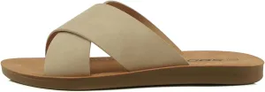 Soda Shoes Women Sandals Crisscross Band Strap Casual Slides