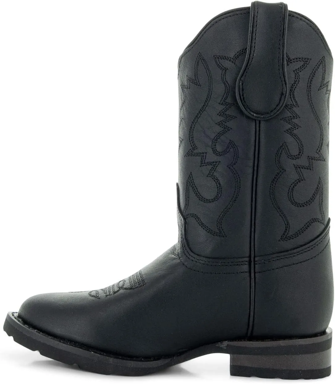 Soto Boots Kid's Round Toe Boots, Geniune Leather Kid's Cowboy Boots, Toddler Western Boots, K4004 (,)