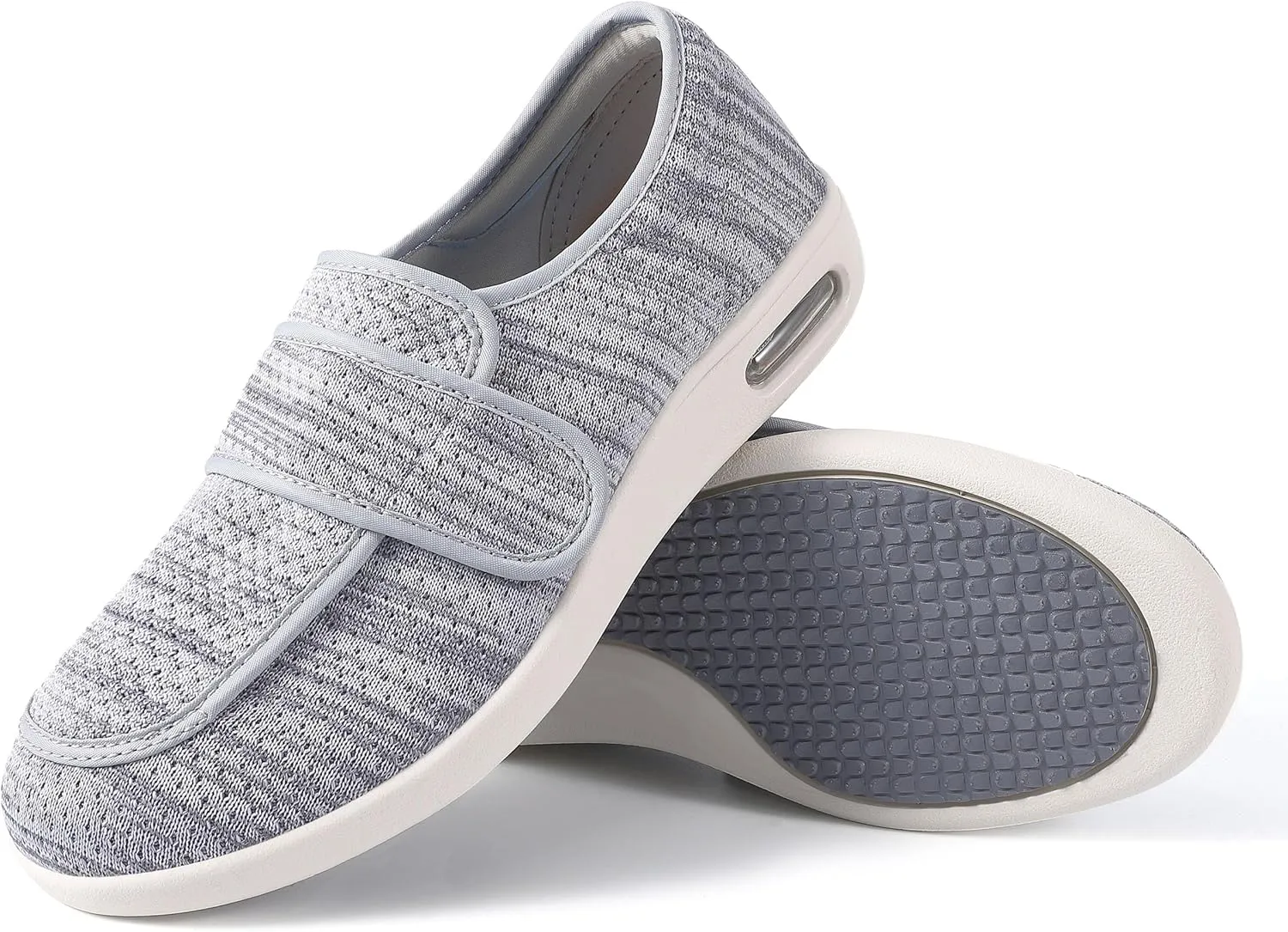 SPR&JOY Diabetic Shoes for Women, Women's Wide Width Elderly Shoes, Lightweight Breathable Adjustable Closure, Swollen Feet Walking Edema Sneakers