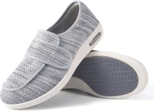 SPR&JOY Diabetic Shoes for Women, Women's Wide Width Elderly Shoes, Lightweight Breathable Adjustable Closure, Swollen Feet Walking Edema Sneakers