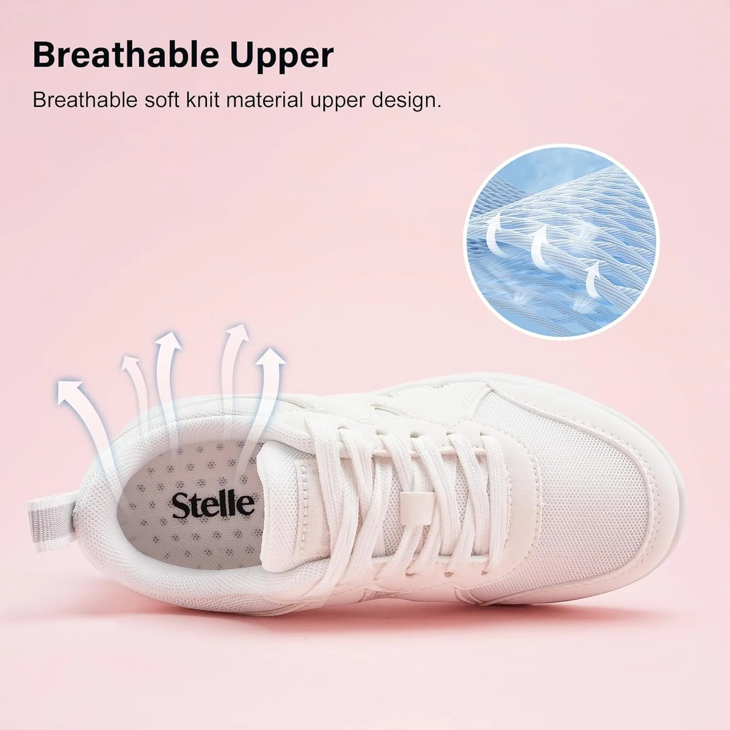 Stelle Boys Girls Shoes Running Sneakers Kids Lightweight Athletic Lace Up Walking Tennis Sports Shoes for Little/Big Kid