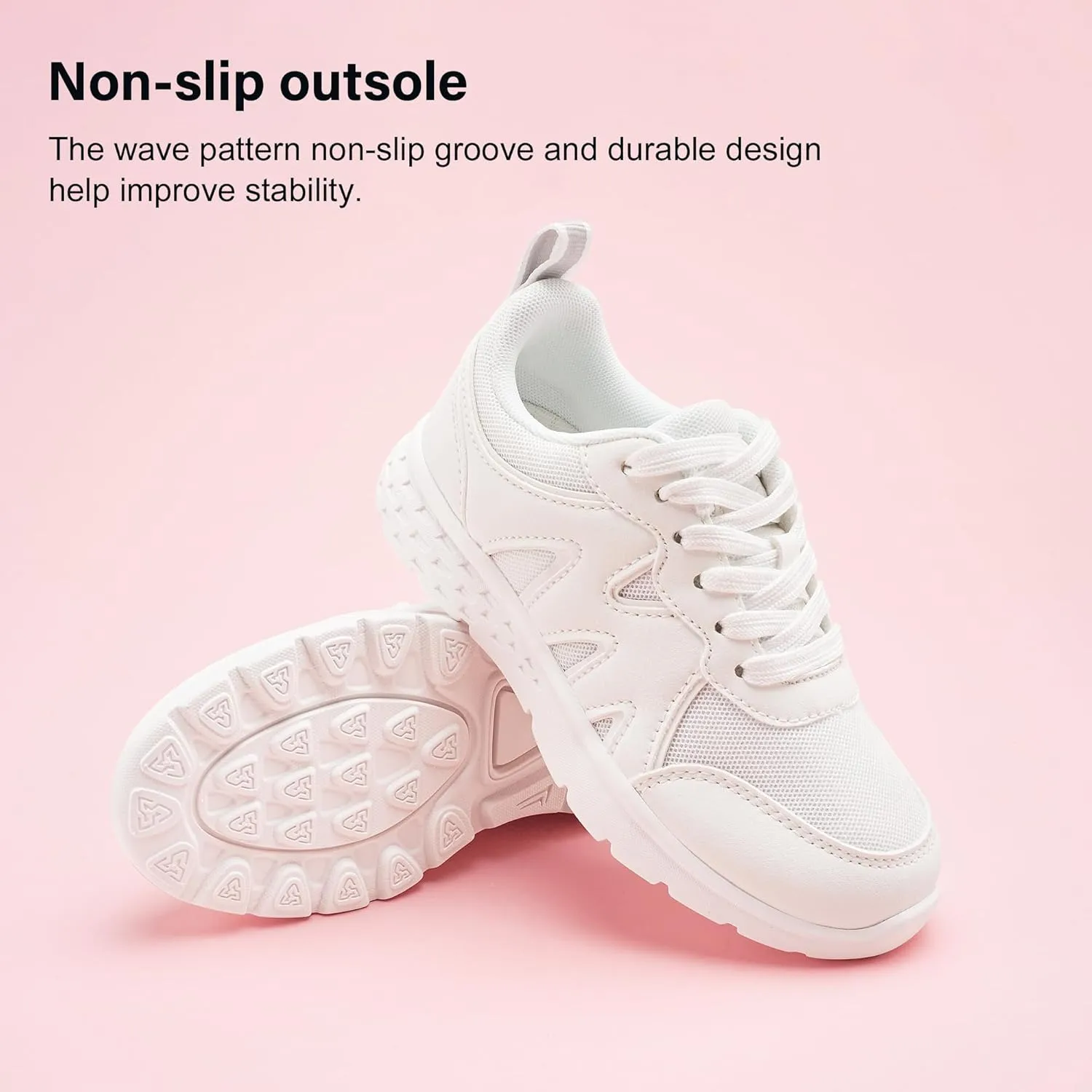 Stelle Boys Girls Shoes Running Sneakers Kids Lightweight Athletic Lace Up Walking Tennis Sports Shoes for Little/Big Kid