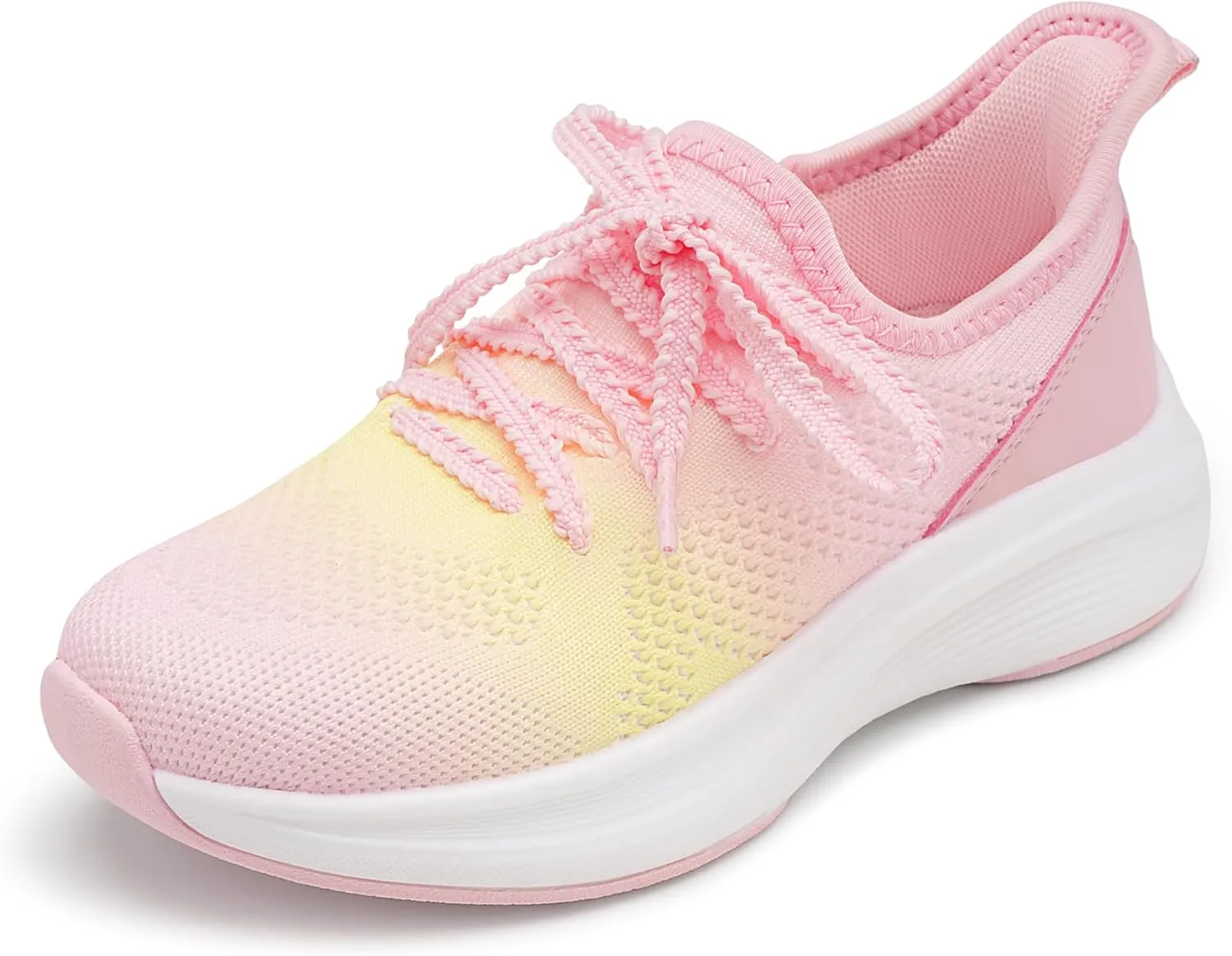 Stelle Girls Sneakers Kids Tennis Running Shoes Athletic Lace Up Non Slip Lightweight Breathable Sport Rainbow Shoes for Toddler/Little Kid/Big Kid