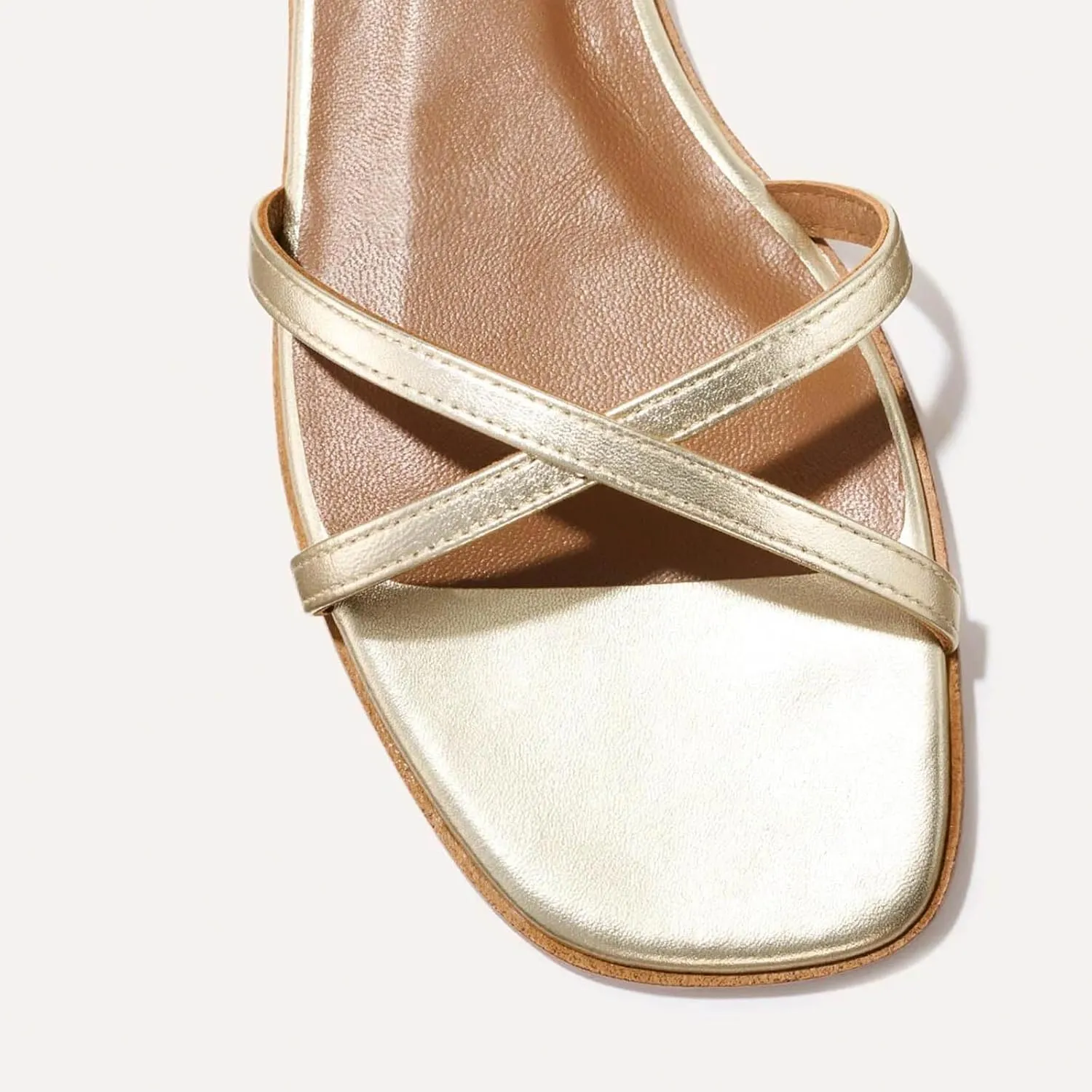 Strappy Flats Sandals for Women Leather Lace Up Flat Sandals Gladiator Square Toe Casual Beach Summer Shoes