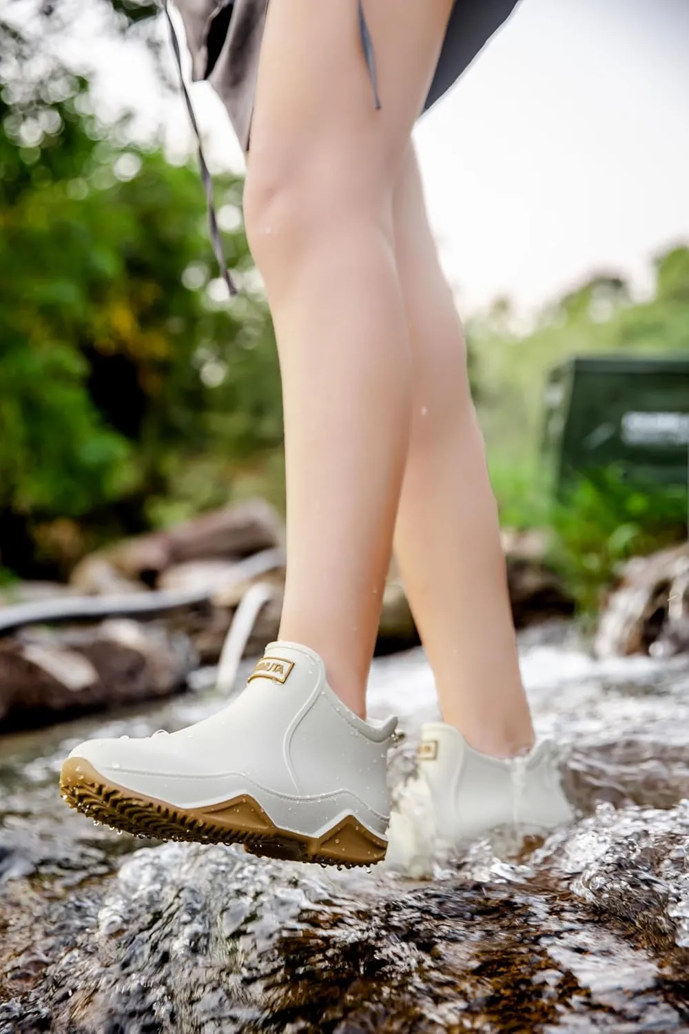 Stylish and Durable Women's Waterproof Rain Boots with Anti-Slip Sole