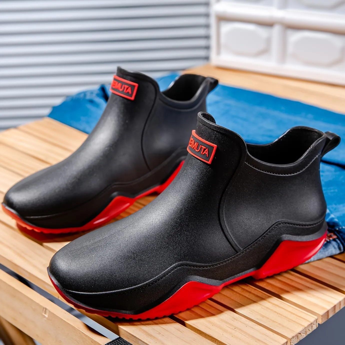 Stylish and Durable Women's Waterproof Rain Boots with Anti-Slip Sole