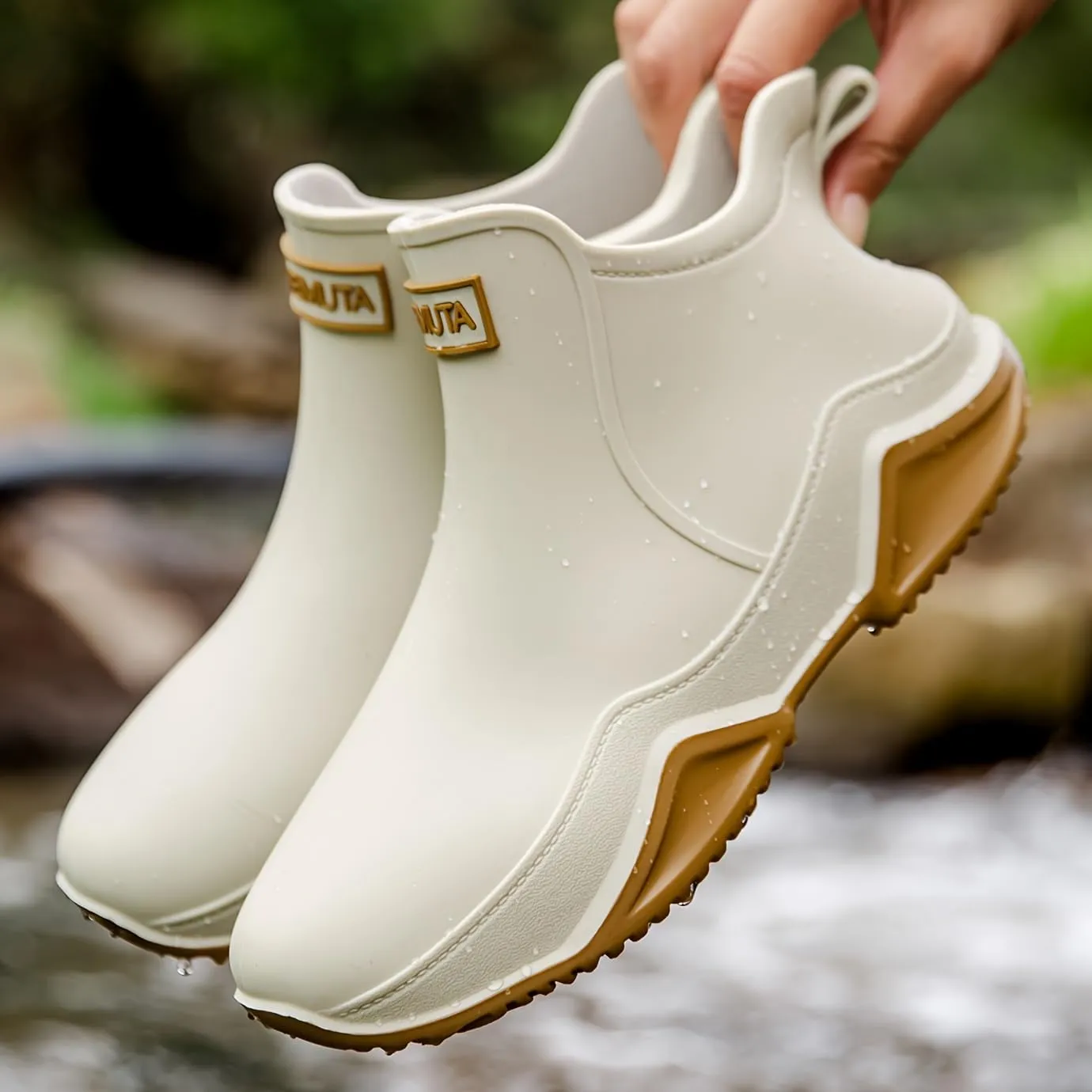 Stylish and Durable Women's Waterproof Rain Boots with Anti-Slip Sole