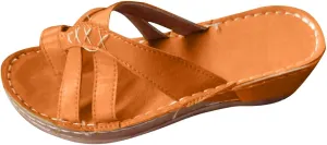 SuanlaTDS Wedge Sandals for Women Platform Flip Flops with Arch Support Comfortable Toe Ring Slip On Slide Orthopedic Sandals Casual Summer Beach Open-toe High Heels Wedges Sandals