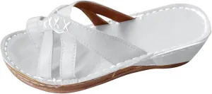 SuanlaTDS Wedge Sandals for Women Platform Flip Flops with Arch Support Comfortable Toe Ring Slip On Slide Orthopedic Sandals Casual Summer Beach Open-toe High Heels Wedges Sandals