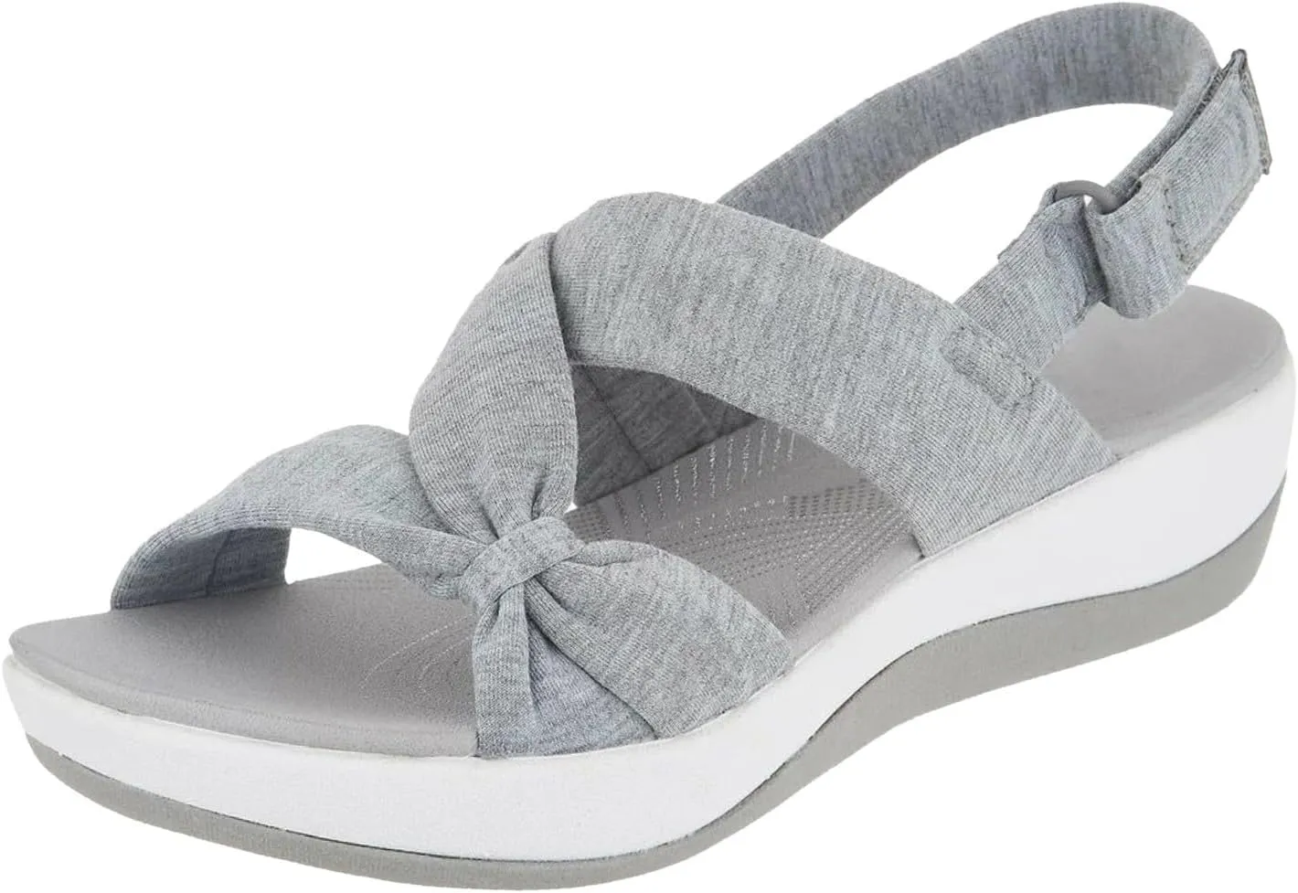 SuanlaTDS Wedge Sandals Platform Comfortable Open Toe Casual Summer Orthopedic Sandals with Adjustable Hook & Loop Beach Outdoor Walking Shoes Wedges Low Heels Flatform Flat Sandals