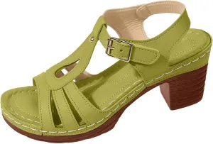 Summer Wedge Sandals for Women Dressy Arch Support Comfortable Beach Walking Shoes Buckle Ankle Strap Sandals Open Toe Platform Sandals Casual Outdoor Shoes for Women Dressy