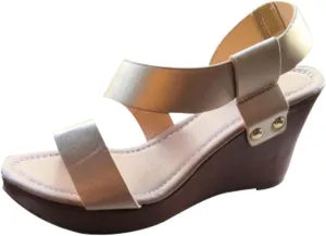 Summer Wedges Sandals for Women Fashion Casual One Word Straps Fish Mouth Open Toe Platform Sandals Slippers Comfy Ladies High Heel Beach Shoes
