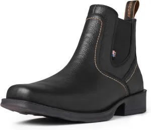 SUREWAY Cowboy Boots for Men - Square Toe Mens Western Slip on Boots, Slip Resistant Country Boots, Durable Comfortable, Old West Style Casual/Work/Dress Shoes