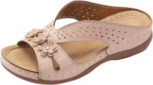 Temperament Wedge Sandals for Women Lightweight Memory Foam Sandals Arch Support Walking Sandal Slippers for Women