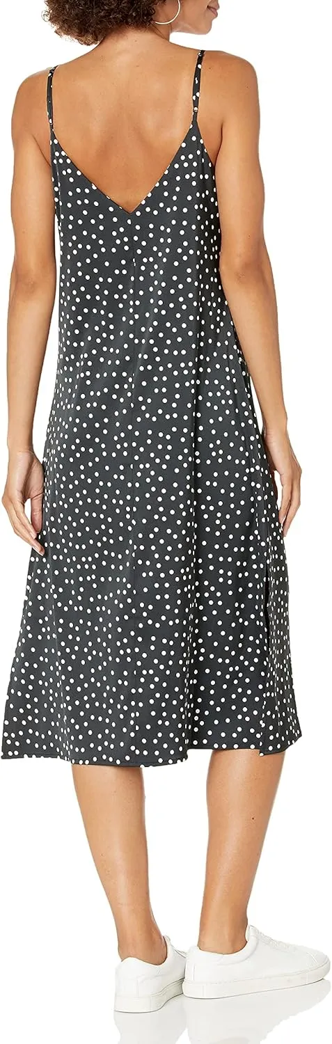 The Drop Women's Ana Silky V-Neck Midi Slip Dress