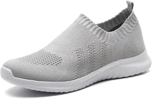 TIOSEBON Women's Walking Sock Shoes Elastic Knit Lightweight Slip on Breathable Yoga Sneakers