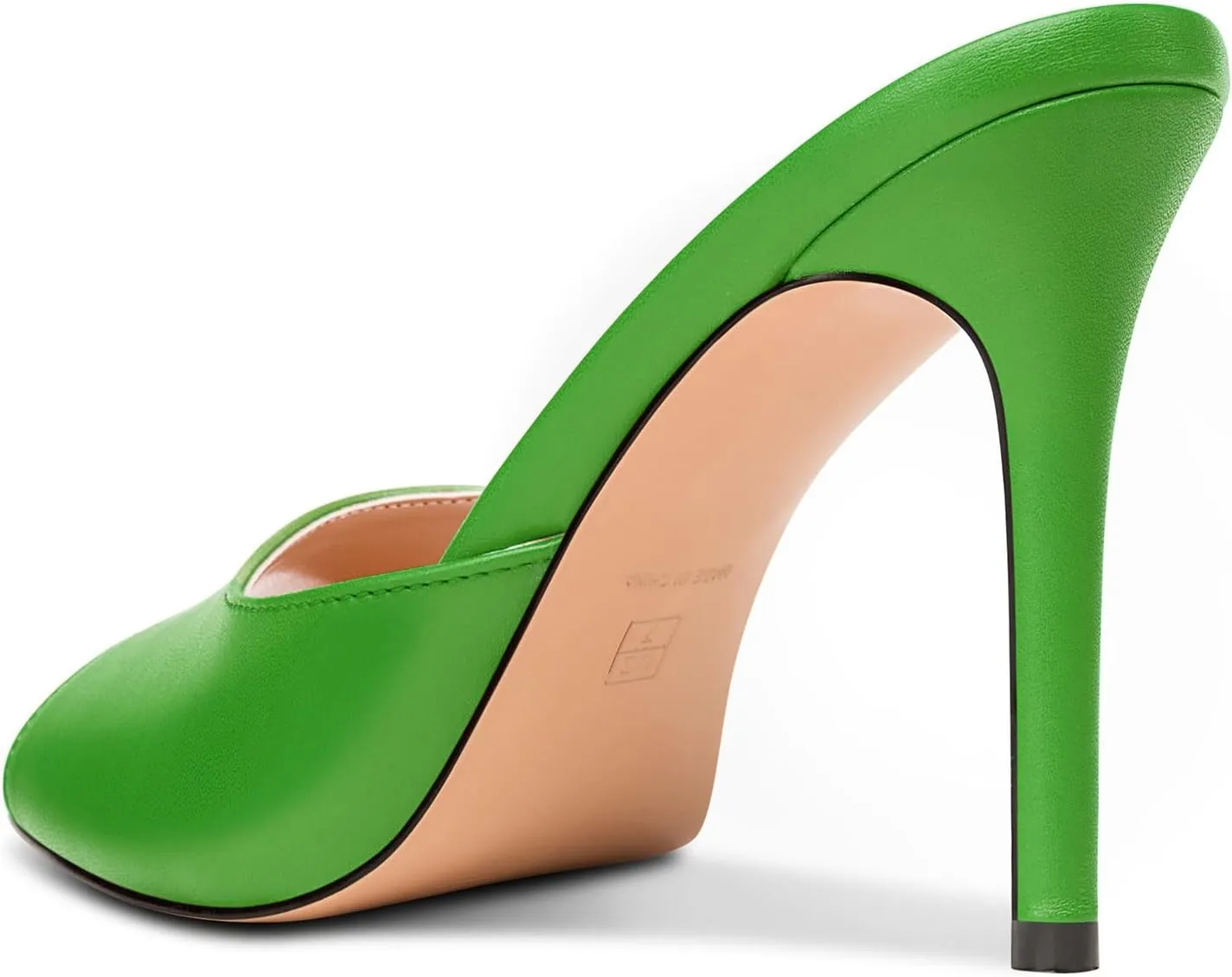 TNYNFBEB Womens Stiletto High Heel Peep Open Toe Sandals Mules Shoes Slingback Slip-on Prom Dress Summer 3.9 Inches Heels