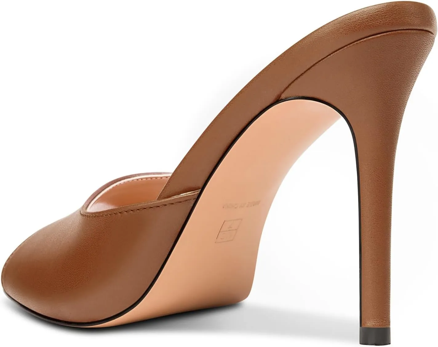 TNYNFBEB Womens Stiletto High Heel Peep Open Toe Sandals Mules Shoes Slingback Slip-on Prom Dress Summer 3.9 Inches Heels