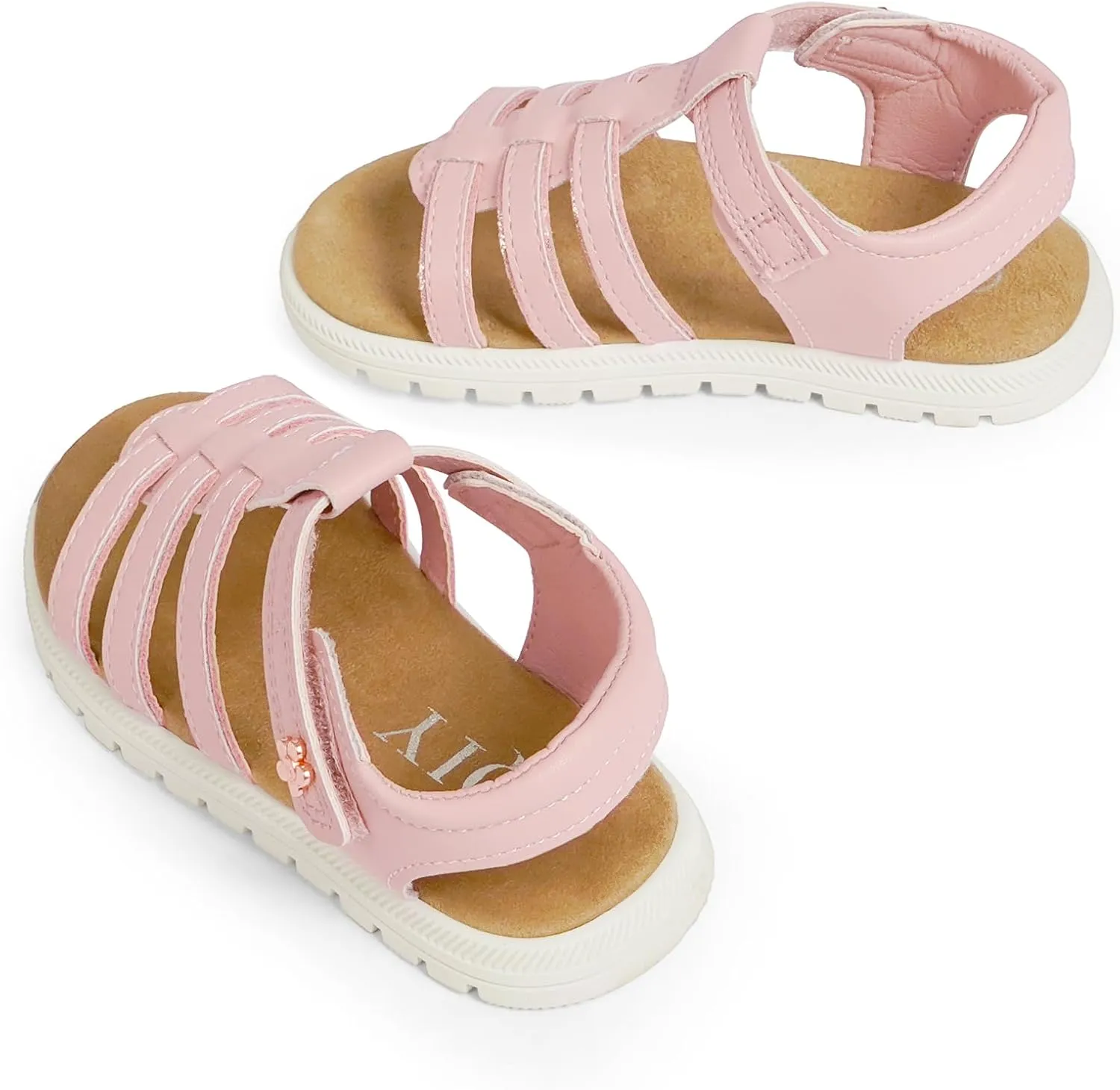 Toddler Girl Sandals Little Kids Summer Dress Shoes Open Toe Flats Princess Sandals for School Beach Party