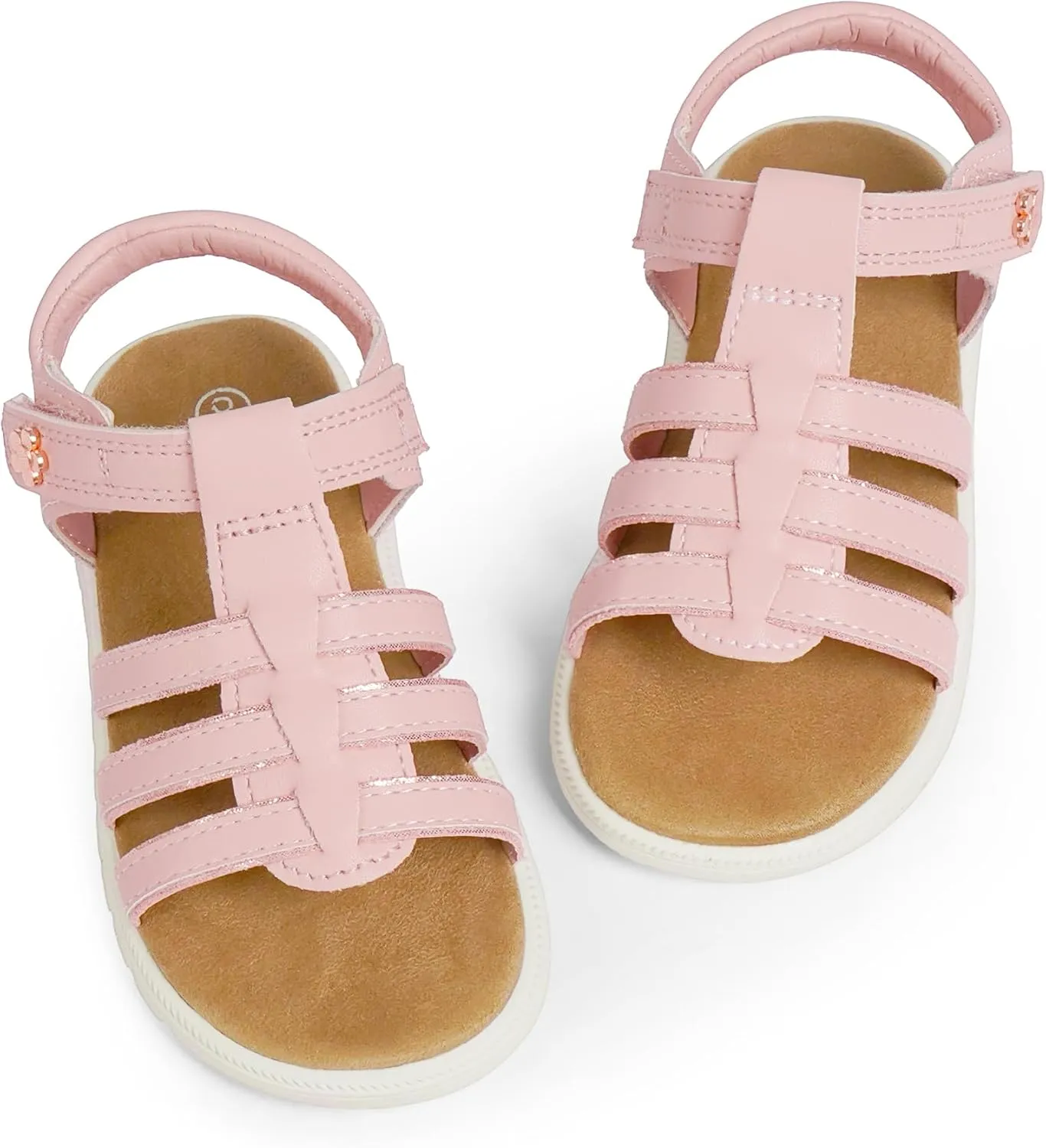 Toddler Girl Sandals Little Kids Summer Dress Shoes Open Toe Flats Princess Sandals for School Beach Party