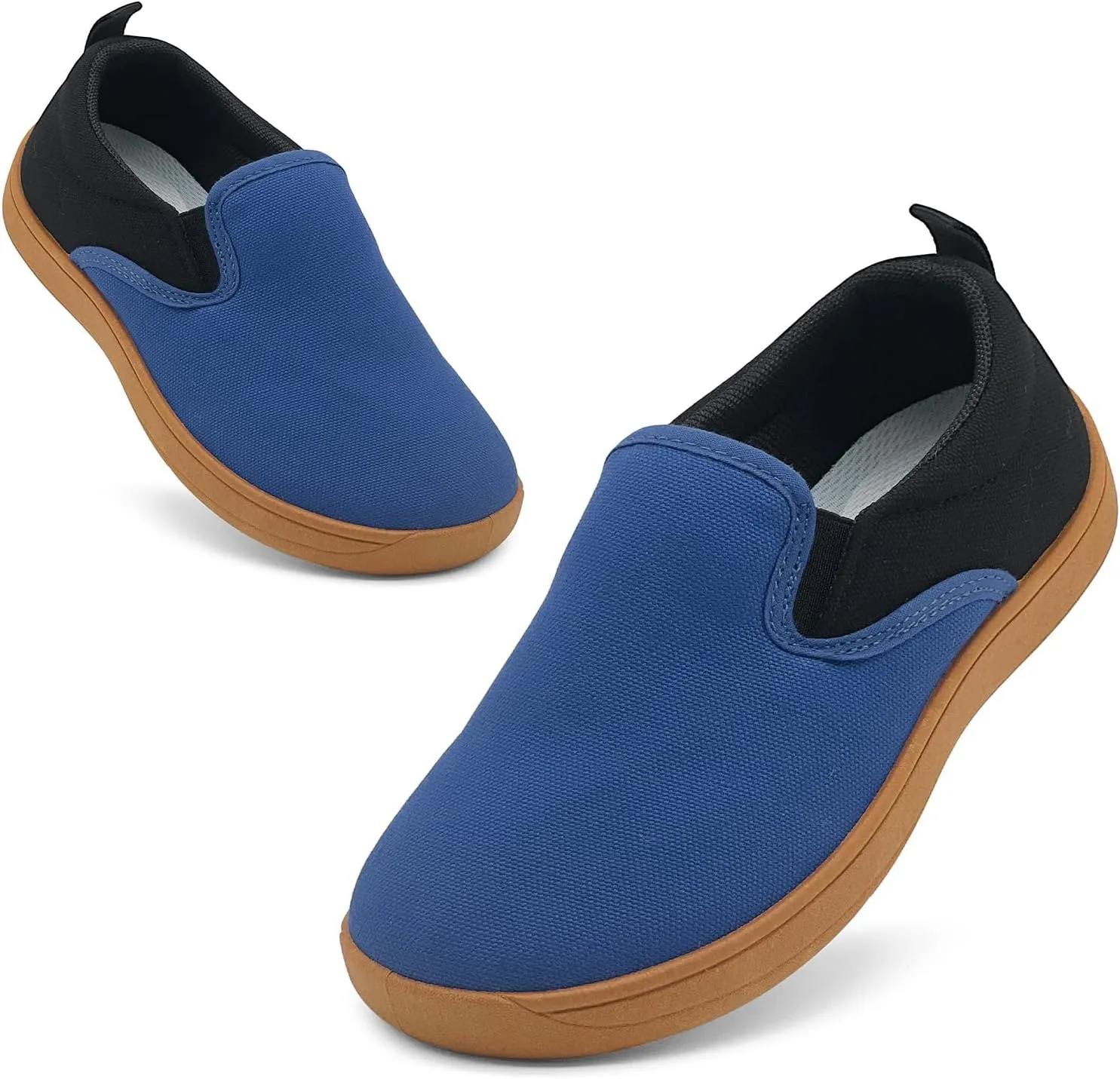 Toddler Kids Wide Barefoot Shoes Girls Boys Slip On Canvas Sneakers Comfortable Skin Friendly Walking Kids Shoes