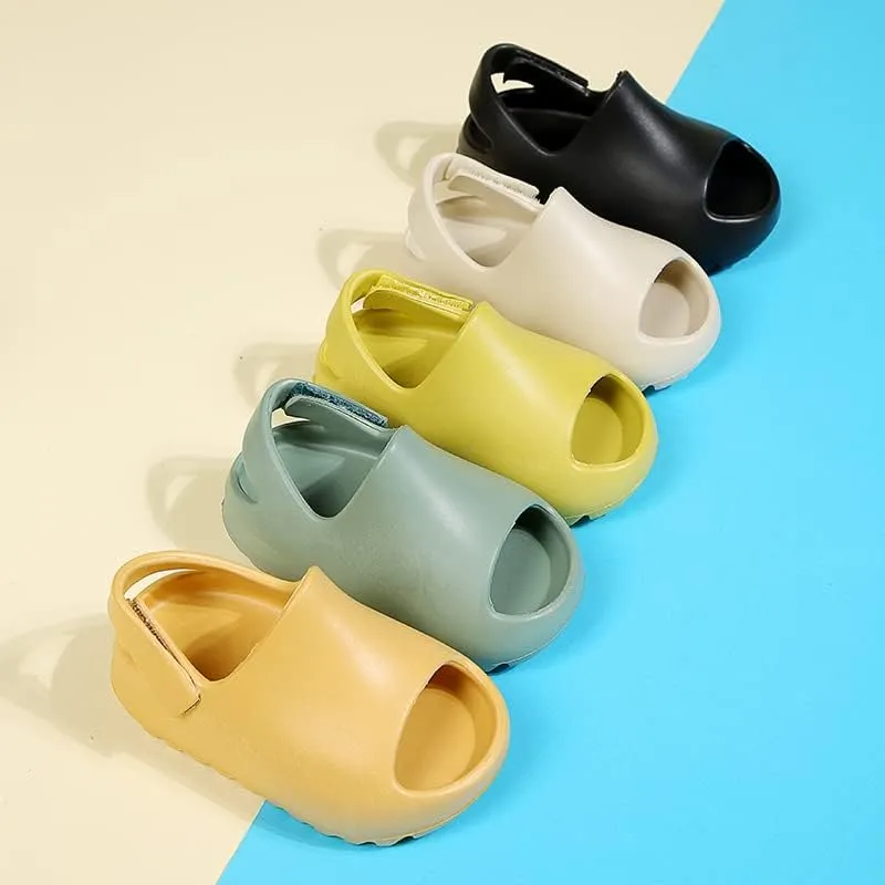 Toddler Little Kids Slides Sandals, Kid Summer Slip On Slides Sandals,Slippers with Strap Anti-slip Water Shoes，Indoor Outdoor Lightweight Slippers Sandals for Boys and Girls