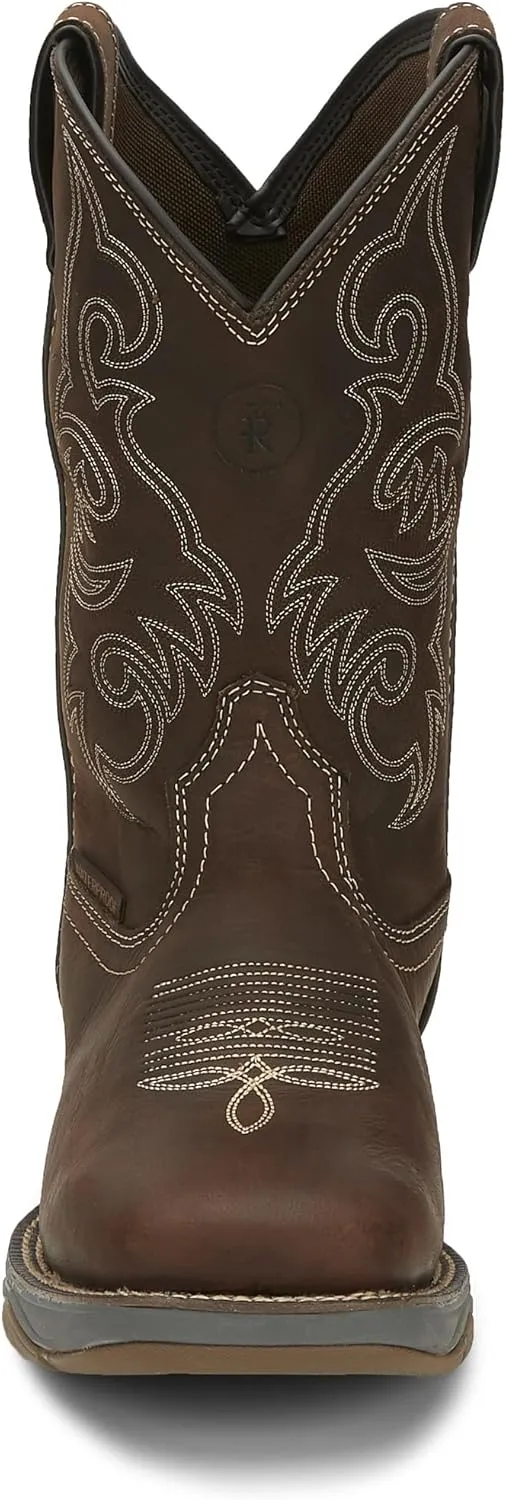 Tony Lama Men Junction 11` Pull on Soft Toe Sqaure toe Work Boot