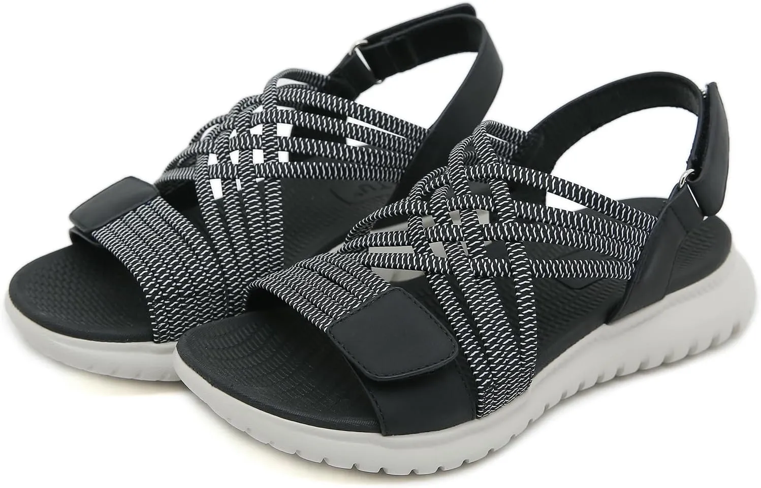 Touchmosees Ankle Strap Sports Sandals - Women's Hiking Sandals Comfortable Walking Sandals for Women Summer Beach Athletic Sandals