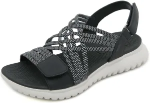 Touchmosees Ankle Strap Sports Sandals - Women's Hiking Sandals Comfortable Walking Sandals for Women Summer Beach Athletic Sandals