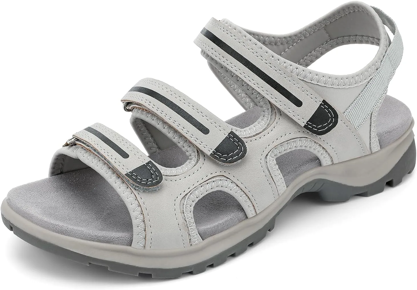 UBFEN Womens Hiking Sandals Comfortable Walking Arch Support Adjustable Straps Breathable and Durable for Outdoor Adventures Travel Beach