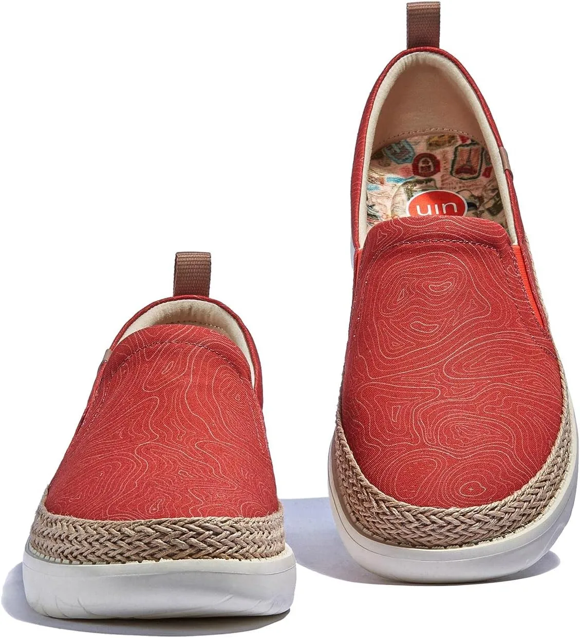 UIN Men's Art Painted Loafers Slip On Casual Travel Shoes Lightweight Comfort Walking Fashion Sneaker Tarragona Series