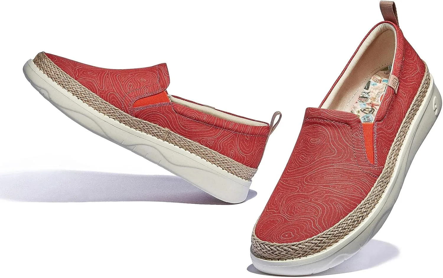 UIN Men's Art Painted Loafers Slip On Casual Travel Shoes Lightweight Comfort Walking Fashion Sneaker Tarragona Series